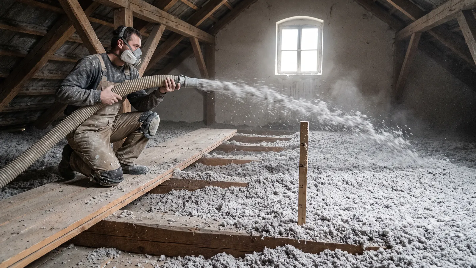 Foukaná izolace půdy: Postup instalace a možnosti dotací